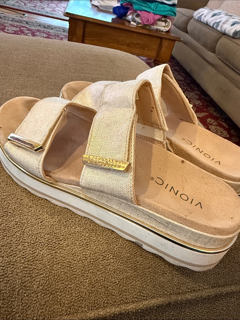 Vionic Brandie Women's Platform Sandals Double Strap Size 9 (TD) - Picture 7 of 8